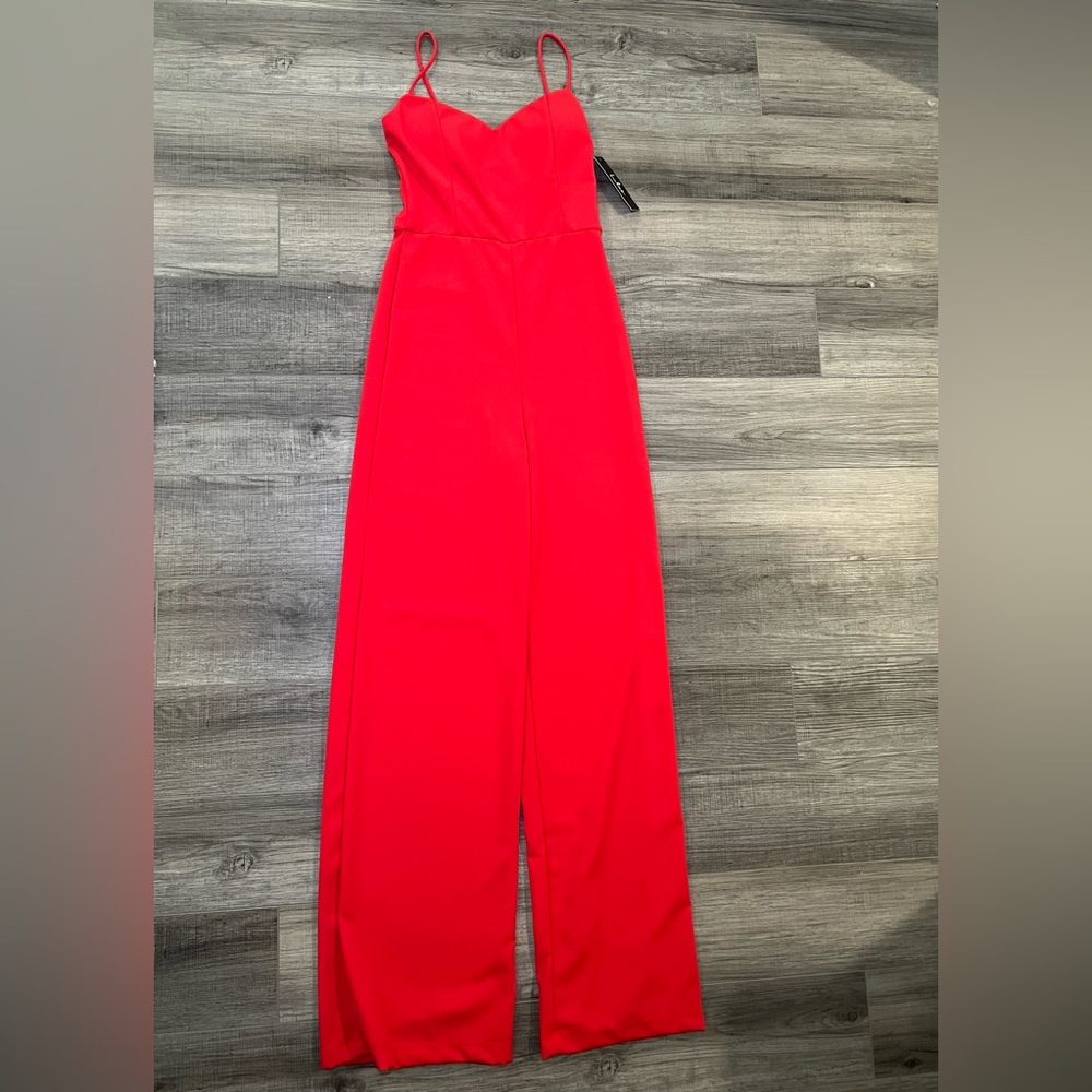 Lulus coral jumpsuit NWT